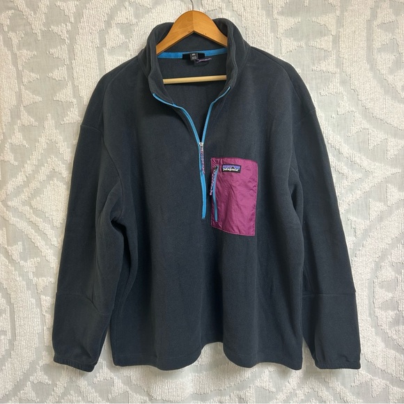 NWOT Women's Microdini 1/2-Zip Fleece Pullover in Pitch Blue Size XXL - Picture 3 of 8